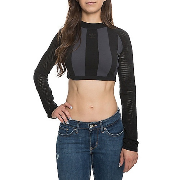 adidas crop workout top
